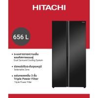ราคา Hitachi ฮิตาชิ ตู้เย็น 2 ประตู Side By Side Standard 656 ลิตร รุ่น HRSN9713ESUTH สี มิดไนท์ ไชน์ (24806261731)