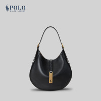 ราคา Polo Ralph Lauren กระเป๋าผู้หญิง Polo ID Leather Small Shoulder Bag รุ่น WAPOBAG02V20129 สีดำ (22980437483)