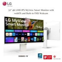 ราคา LG 32SR85U W 32 inch MyView 4K UHD IPS Display webOS Smart Monitor ThinQ Home USB Type C 90W PD Built in FHD Webcam Speaker HDR 10 AirPlay 2 Screen Share Bluetooth White (21459731053)