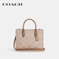ราคา COACH กระเป๋าโท้ท กระเป๋าทรงสี่เหลี่ยมผู้หญิงรุ่น Maggie Small Tote Bag In Blocked Signature Canvas CY676 IMXI9 สีครีม (24757390231)