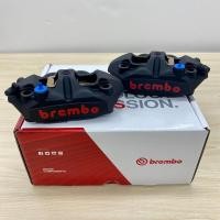 ราคา ปั้ม BREMBO M4 108mm 100mm ราคาต่อคู่ สีเทา ดำ โลโก้แดง ปั้มแต่ง เบรมโบ้ แท้ 100 (13580440235)
