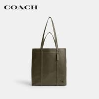 ราคา COACH กระเป๋าทรงสี่เหลี่ยมผู้ชายรุ่น Hall Tote 33 CO840 ARY สีเขียว (22320858265)