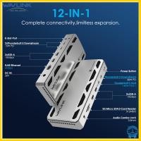ราคา WAVLINK Intel Certified Thunderbolt 5 Dock 12 in 1 Hub with up to 120Gbps MAX 140W PD Single or Dual 6K 8K Display 3x TB 5 Downstream USB C 80Gbps 4x USB A 3 2 10Gbps for Mac Windows Thunderbolt 5 4 U