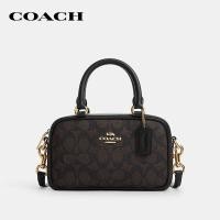 ราคา COACH กระเป๋าสะพายข้างผู้หญิงรุ่น Satchel Crossbody Bag In Signature Canvas CW197 IMXAQ สีน้ำตาล (24117301695)