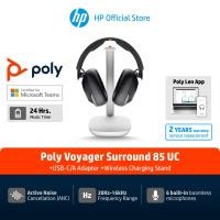 ราคา Poly Voyager Surround 85 UC Microsoft Teams Certified USB C Headset USB C A Adapter Charging Stand (21605338698)