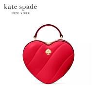 ราคา Kate Spade New York กระเป๋าสะพายข้างรุ่น Love Shack Quilted 3D Heart Crossbody KK191 600 สีแดง (24344997889)