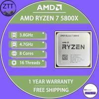 ราคา ใช้ AMD Ryzen 7 5800X R7 5800X โปรเซสเซอร์3 8GHz 32M แคชแปดคอร์16 เธรด7NM ซ็อกเก็ต100 000000063 AM4ซีพียูตั้งโต๊ะไม่มีพัดลม (21260563643)