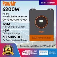 ราคา PowMr 6 2KW Hybrid Solar Inverter 230Vac Built In 120A MPPT Solar Charge Controller 48V 500VDC Off Grid Hybrid Solar Inverter 50 60Hz Auto All In One Solar Inverter (25031891999)