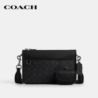 ราคา COACH กระเป๋าสะพายข้างผู้ชายรุ่น Heritage Convertible Crossbody In Signature Canvas CW373 QBMI5 สีดำ (24118153229)