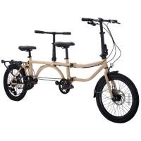 ราคา Cambridge LG600 จักรยานสองตอน Tandem เกียร์ 8 สปีด พับได้ ลากได้ ล้อ 20นิ้ว เฟรมเหล็ก ปี 2024 (21793886510)