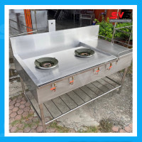 ราคา SVS เตาสแตนเลส2หัวเตา เตาไทย 2 หัว เตาครัว เตาเเม่ค้า เตา เตาทอด เตาเเก๊ส ขนาด ก70Xย150Xส80 ซม สแตนเลสเกรด304 SVSสแตนเลส SVS Stainless เตาสแตนเลสSVS ครัวสแตนเลส เครื่องครัวสแตนเลส (24194765282)