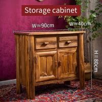 ราคา ตู้หัวเตียง ตู้วางของ ตู้โชว์สีเสี้ยนขาวความสูง 80 ซม งานไม้สักแท้ 100 ตู้ไม้สัก 2 บานเปิด ตู้ใส่ของเอนกประสงค์ ตู้ใส่ของสไตล์วินเทจ (23427183990)