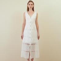 ราคา DISAYA White dress with lace organza (22749193543)