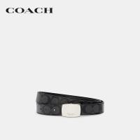 ราคา COACH เข็มขัดผู้ชายรุ่น Boxed Plaque And Harness Buckle Cut To Size Reversible Belt 32Mm CQ077 CQ BK สีเทา (24117245924)