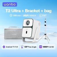 ราคา NEW Wanbo T2 Ultra 500 ANSI Projector โปรเจคเตอร์ พกพา การป้องกันการสั่น Android 11 0 การอัพเกรดที่ครอบคลุม (24561860461)