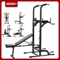 ราคา OneTwoFit บาร์โหน บาร์โหนตั้งพื้น ปรับความสูง 180 229 8CM มี Dip Station และ ฐานวิดพื้น บาร์ดึงข้อ (23203960465)