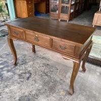 ราคา ส่งฟรี ประกอบแล้ว โต๊ะทำงานไม้สัก กว้าง 120 x ลึก 60 x สูง 80 cm โต๊ะไม้สัก โต๊ะบัญชีไม้สัก โต๊ะคอนโซล โต๊ะวางทีวี โต๊ะไม้วินเทจ งานสวยตรงปก (20995316721)