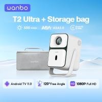 ราคา NEW Wanbo T2 Ultra 500 ANSI Projector โปรเจคเตอร์ พกพา การป้องกันการสั่น Android 11 0 การอัพเกรดที่ครอบคลุม (24561860459)