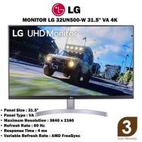 ราคา MONITOR จอมอนิเตอร์ LG 32UN500 W 31 5 VA 4K SPEAKER HDR FREESYNC ประกัน 3ปี (18215037003)