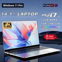 ราคา 14 1 นิ้วแล็ปท็อปสําหรับเล่นเกม Windows 11 Intel Core i7 7500U แล็ปท็อป 12GB RAM DDR4 1TB 2TB SSD โน้ตบุ๊ค PC Gamer คอมพิวเตอร์ Office Study Notebook (23088387086)