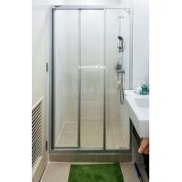 ราคา ชาวเวอร์คิง ฉากกั้นอาบน้ำ DIY Shower in a Box Series รุ่น SD01 บานเลื่อน3ตอน ขนาดสั่งตัด W80 170 H180ซม กระจกนิรภัยเทมเปอร์มอก หนา 4มม (8384045376)