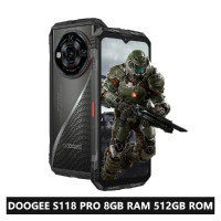 ราคา DOOGEE S118 Pro 5G Rugged Smartphone10800mAh Battery 8GB RAM 512GB ROM Mobile Phone Android 14 6 6 FHD 120Hz Cellphone NFC (24314573752)