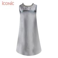 ราคา iCONiC SWEET DRESS 5288 ชุดเดรส ผ้าไหม ชุดเดรสสั้น ยาว34นิ้ว ประดับคริสตัล ตัดต่อช่องอก ชุดราตรี ชุดงานแต่ง ชุดเดรสไฮโซ (6201392566)