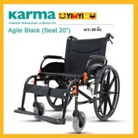 ราคา Soma รถเข็นผู้ป่วย รถเข็น อลูมิเนียม วีลแชร์ขนาดเล็ก น้ำหนักเบา รุ่น Agile ขนาดเบาะ 18 และ 20 Light Aluminum Wheelchair (18038569754)