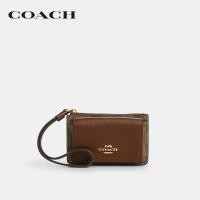 ราคา COACH กระเป๋าใส่บัตรผู้หญิงรุ่น Wristlet Card Case In Signature Canvas CP433 IME74 สีน้ำตาล (22821155710)