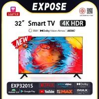 ราคา EXPOSE ทีวี 32 นิ้ว Smart TV สมาร์ททีวี รุ่น EXP3201S Android TV 4K UHD พร้อม YouTube Netflix monomax WiFi จอแบนไร้ขอบ HDMI USB รับประกัน 1ปี ราคาถูก (24846974458)