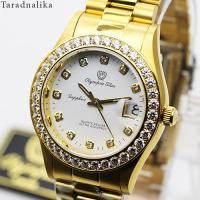ราคา นาฬิกา Olympia star sapphire 893271 219 เรือนทอง หน้าปัดขาว ของแท้ รับประกันศูนย์ Tarad Nalika (19029404443)