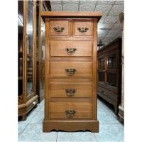 ราคา ตู้ไม้สัก สีไม้สัก สูง 100 x กว้าง 50 x ลึก 35 cm ตู้ไม้คลาสสิค ประกอบแล้ว ตู้ไม้สัก ไม้สักแท้ทุกชิ้นส่วน ลิ้นชักมีรางเลื่อน มือจับทองเหลือง (24268034015)