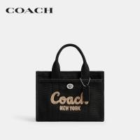 ราคา COACH กระเป๋าโท้ท กระเป๋าทรงสี่เหลี่ยมผู้หญิงรุ่น Cargo Tote Bag 20 CZ098 LHBLK สีดำ (24486824705)