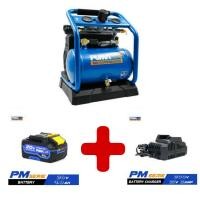 ราคา PUMA ปั๊มลมเสียงเงียบ ไร้น้ำมัน 2in1 BRUSHLESS AC DC รุ่น FORCE BL 20V 280W ขนาด 3 ลิตร ใช้ได้ทั้งไฟบ้าน 220V และ แบตเตอร์รี่ PUMA รุ่น S2 20โวลต์ ในชุดไม่ได้แถมแบตเตอร์รี่และแท่นชาร์จ รับประกันสินค้า