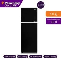 ราคา HAIER ตู้เย็น 2 ประตู 7 6 คิว Inverter สีดำ รุ่น HRF 209MNI (23165625072)