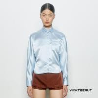 ราคา VICKTEERUT ราคาปกติ 7350 Long Sleeve Satin Shirt เสื้อเชิ้ต แขนยาว ผ้าซาติน (22558011746)