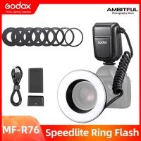 ราคา Godox MF R76 RING76 5000K มาโครไฟวงแหวน LED Speedlite แฟลชสำหรับกล้อง Sony Canon Nikon รุ่น5D 6D 7D 60D 70D 80D D850 A7MIV (11768114498)