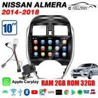 ราคา AO จอ android 10 นิ้ว Nissan Almera 2014 2018จอแอนดรอยด์ติดรถยนต์ เครื่องเสียงรถยนต์ มีให้เลือก WIFI และแบบ 4G 360 Panorama (24747541498)