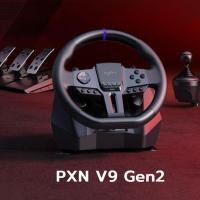 ราคา พร้อมส่ง มาใหม่ Gen 2 ของแท้ พวงมาลัยเกมแข่งรถ V9 PXN V9 PS4 Xbox Nintendo PC manual 6 speed จอยเกมส์ แข่งรถ Gaming Game ขาตั้ง ฐานตั้ง ฐานเหล็ก เครื่องเล่น เกมส์ (23604742038)