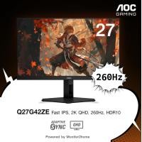 ราคา AOC Q27G42ZE 27 Fast IPS Gaming Monitor 2K QHD 2560x1440 260Hz OC 1ms Adaptive Sync HDR10 3 Yrs Warranty (24719940721)