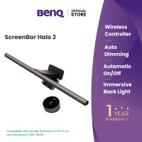 ราคา BenQ ScreenBar Halo 2 โคมไฟ LED แขวนหน้าจอคอม ปรับแสงอัตโนมัติพร้อมปุ่มควบคุมไร้สาย โคมไฟอ่านหนังสือไฟถนอมสายตา (24969978562)