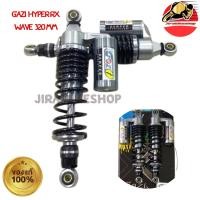 ราคา โช้คหลัง Gazi HYPER RX 320 mm wave โช๊คหลังแก๊สแท้แบรนด์GAZI HYPER RX WAVE สีดำ ความยาว 320mm (22855817421)