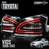 ราคา ไฟท้ายแต่ง ไฟท้าย LED รุ่น โตโยต้า วีออส TOYOTA VIOS ปี 2007 2012 โคมดำ ตัดแดง หน้าใส รวมชุดสายไฟ 1 คู (13441186661)
