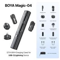 ราคา BOYA Magic ไมโครโฟนแบบแปลงได้ ไมค์ลอยไร้สาย ไมค์อัดเสียง ขับเคลื่อนด้วย AI ไมค์ตัดเสียงรบกวน ไมค์จิ๋ว ไมค์มือถือ สำหรับ Vlog iPhone Android PC DSLR Camera (24729833745)
