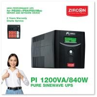 ราคา UPS PI 1200VA 840W เพียวซายน์เวฟ100 ZIRCON เครื่องสำรองไฟ มาตรฐาน ม อ ก ประกัน 2ปี Onsite Service (23816595802)