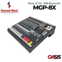 ราคา ฟรีส่ง มิกเซอร์ SoundBest MGP 6X MGP 8X MGP 12X USB Bluetooth เครื่องขยายเสียง sound best (1791022447)