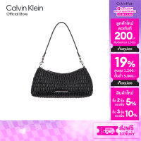 ราคา CALVIN KLEIN กระเป๋าสะพายข้างผู้หญิง Ruched Shoulder Bag รุ่น 4K3088G UB1 สีดำ (23859372495)