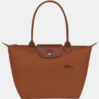 ราคา New 100 Genuine goods longchamp Le Pliage Green Handbag M foldable green long handle waterproof Canvas Shoulder Bags medium size Tote Bag L2605919504 Cognac color made in france (21042043790)