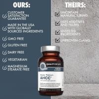 ราคา Quality of Life Labs AHCC Kinoko Platinum 750 mg 60 Veggie Capsules (16965422518)