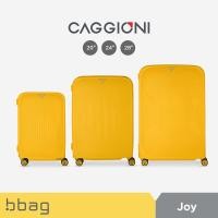 ราคา bbag shop CAGGIONI กระเป๋าเดินทางแบบโครง รุ่นจอย Joy C20021 สีเทา สีนู้ด สีเหลือง วัสดุPP100 4 ล้อ ล้อคู่ หมุนได้ 360 องศา ระบบกุญแจล็อค TSA กระเป๋าเดินทางล้อลาก (21564042270)